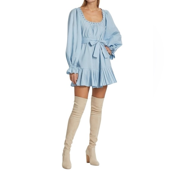 Ramy Brook Kayleigh Cotton Belted Minidress - Picture 1 of 8